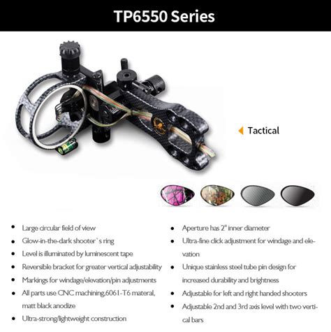 Topoint Compound Bow Sight 5pin Rh And Lh Topointarchery