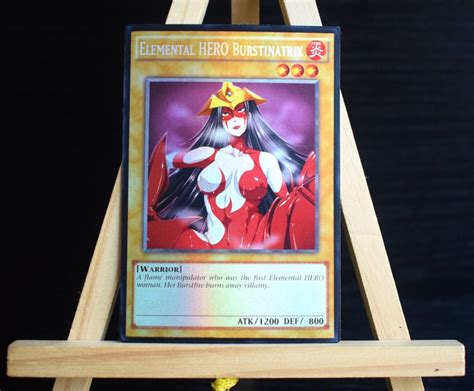 Elemental Hero Burstinatrix Yugioh Holo Orica Proxy Sexy Etsy