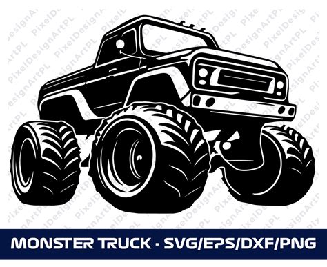 Monster Truck SVG Monster Truck PNG Monster Truck Cricut - Etsy