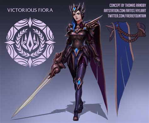 Artstation Victorious Fiora Concept Thomas Randby League Of