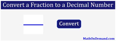 4/5 converted to a decimal number - MathOnDemand.com