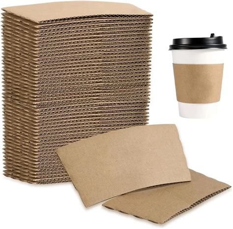 Amazon DIRBUY 200 Pack Coffee Sleeves Disposable Fits 12 22 Oz