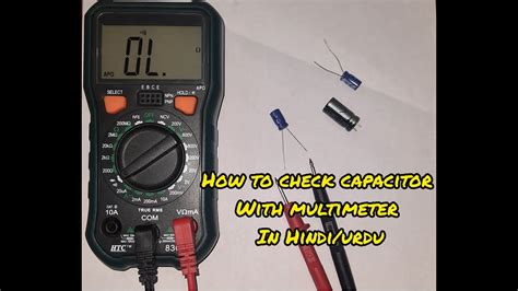 How To Check Capacitor With Digital Multimeter In Hindi Urdu Capacitance Ko Kase Check Kare