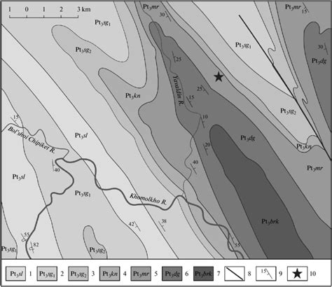 Schematic Geological Structure Of The Patom Highland In The Crater