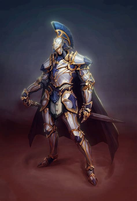 White knight 보연 원 Character art Fantasy character design Knight armor