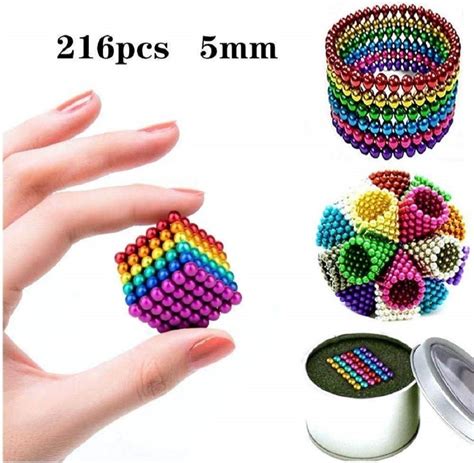 Kids Round Magnetic Stainless Steel Solid Balls , 216 Pcs (Multicolor), For Box Magnet, Size: 5 ...