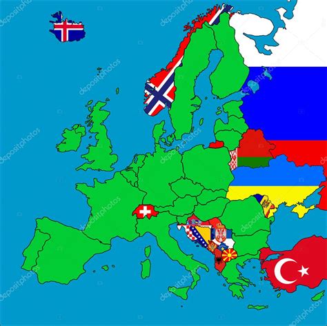 Map Of Non Eu Member Countries — Stock Photo © Tonygers 3055865