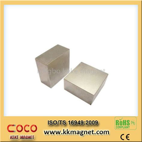 Sintered NdFeB Permanent Block Magnet Coating NI CU NI Ndfeb Magnetic