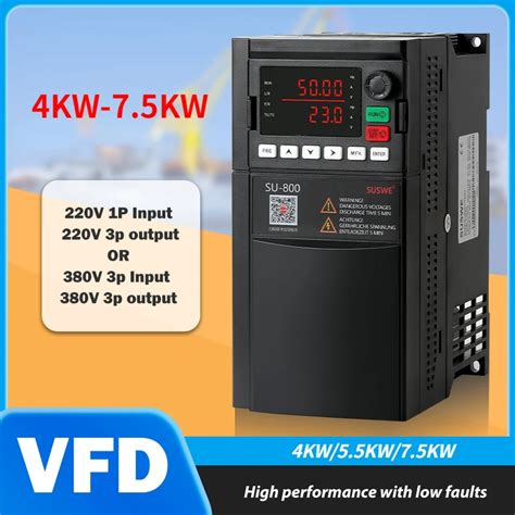 SUSWE SU800 900 Good Quality VFD 4KW 5 5KW 7 5 KW 220V 380V Frequency