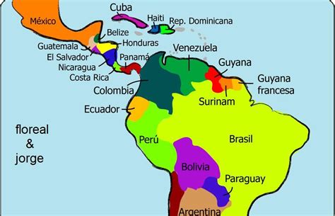 Mapa Latinoamerica Paises - SEONegativo.com