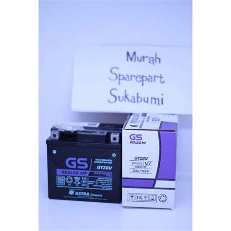 Jual Aki Motor GS ASTRA MF GTZ6V Vario 125 150 Beat Scoopy ISS Mio SSS