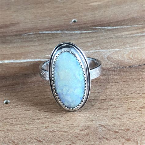 Sterling Opal Ring Handmade In MA Sterling Silver Ring Etsy