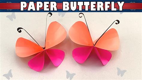 🦋🦋how To Make An Easy Paper Butterfly Step By Step Flying Paper