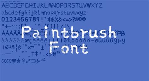 Paintbrush Font in 2D Assets - UE Marketplace