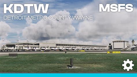 Inibuilds Detroit Metro Wayne County Kdtw For Microsoft Flight