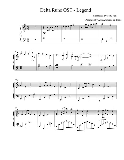 Legend Delta Rune Sheet Music Sheethost