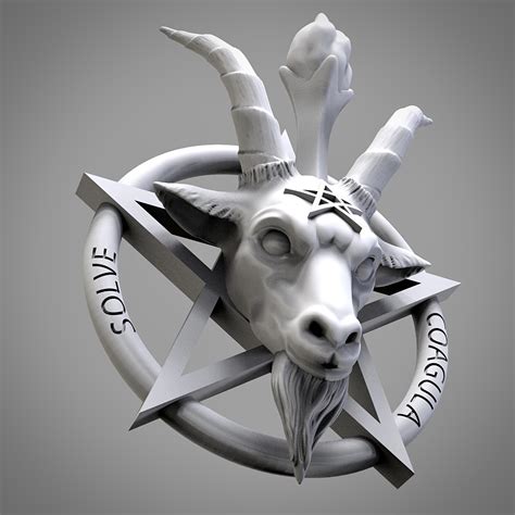 Fichier STL Pentagramme de Baphomet Design à télécharger et à