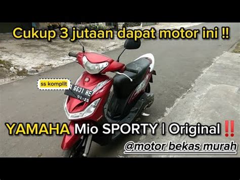 Yamaha Mio Sporty 2010 Harga 3 Jutaan Review Motor Bekas YouTube