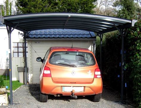 Carport Aus Aluminium Anthrazit X M Polycarbonat Mm X Metal