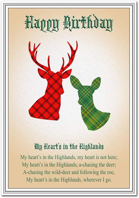 Scottish Birthday Cards Happy Birthday Greetings Special Wishes