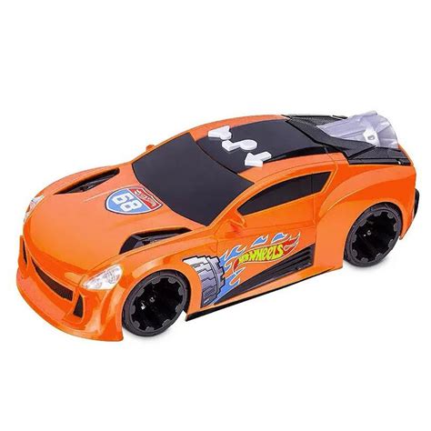 Hot Wheels Carro Luz E Som Laranja BR Papelaria Pigmeu