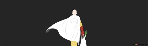 One Punch-Man Saitama minimalism 4K wallpaper download