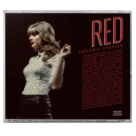 Taylor Swift - Red Exclusive Picture Disc CD (Taylor's Version) with B ...