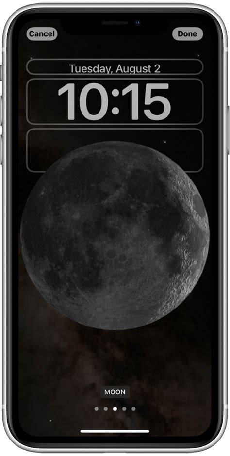 Cómo configurar fondos de pantalla de bloqueo de astronomía en iPhone