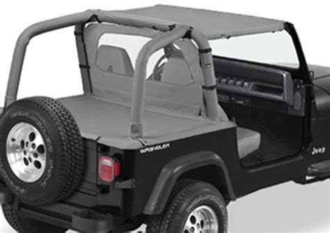 Jeep YJ Bestop Strapless Bikini With Windshield Channel For Jeep Charcoal