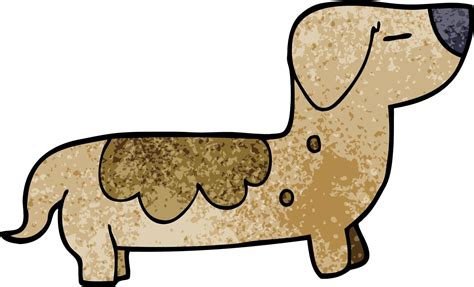 cartoon doodle sausage dog 12140504 Vector Art at Vecteezy