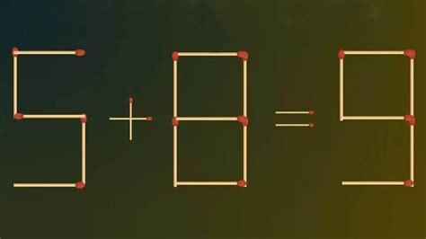 Testez vos compétences avec ce casse tête d allumette Corrigez 5 8