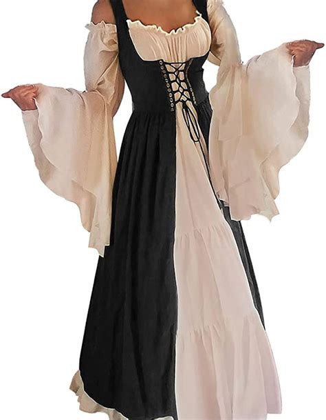 Abaowedding Womens S Medieval Renaissance Costume Cosplay Over Dress Medieval Dress