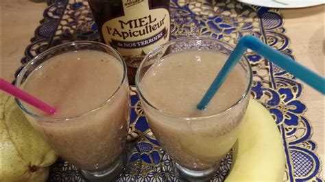 Recette Du Smoothie Banane Poire Et Dattes Youtube