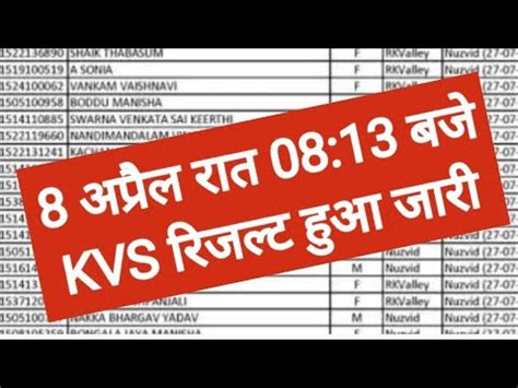 Kvs Prt Safe Cut Off Kvs Prt Cut Off For Interview Kvs Prt Final