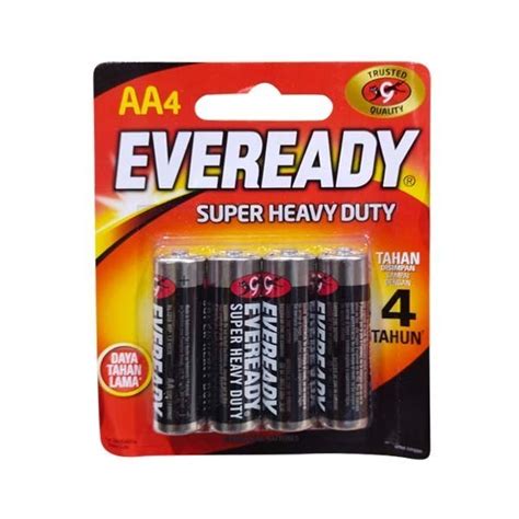 Jual Baterai Eveready Hitam AA A2 Isi 4 Heavy Duty Batre Carbon Zinc