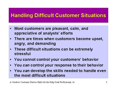 Chapter 5 Handling Difficult Customer Situations A Guide