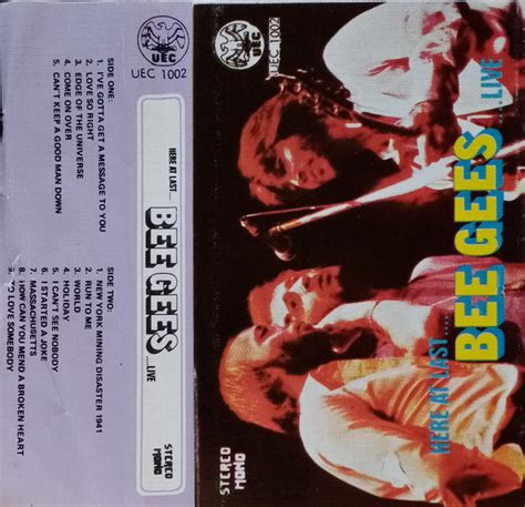 Bee Gees Here At Last Live Cassette Discogs