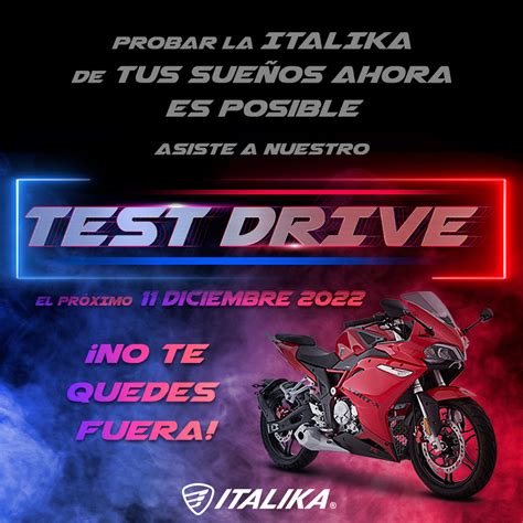 Italika On Twitter Piloto Te Esperamos En Nuestro Test Drive El