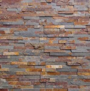 Rusty Slate Cultured Stone Wall Tile Ledgestone Wall Stacked Cladding