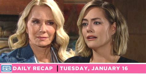 The Bold And The Beautiful Recap Hope Seeks Brooke S Blessing