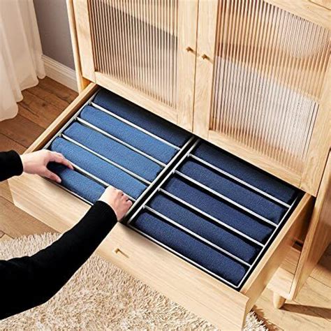 Homsorout Jeans Organizer Wardrobe Clothes Organizer With 5 Cells