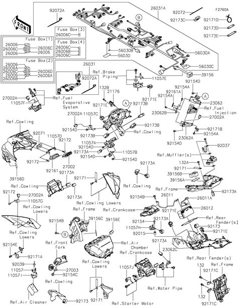 Chassis Equipment Electrique Pour Ninja H Sx Zx Akf Gris