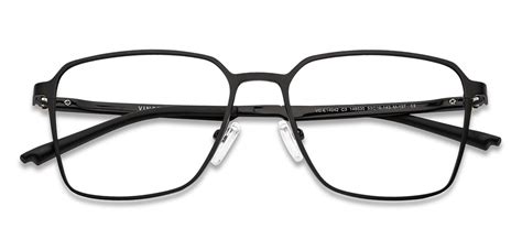 Black Square Full Rim Unisex Eyeglasses 148535 Lenskart