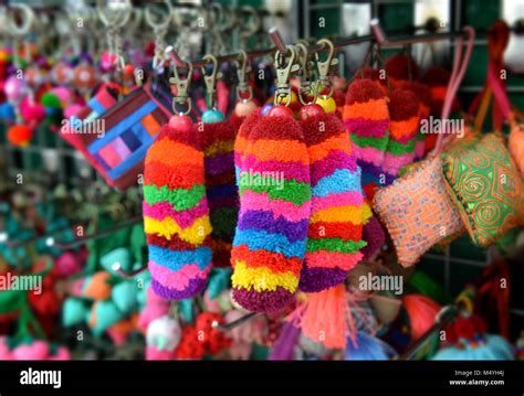 Handmade Key Chain Souvenir From The Street Market At The North Of