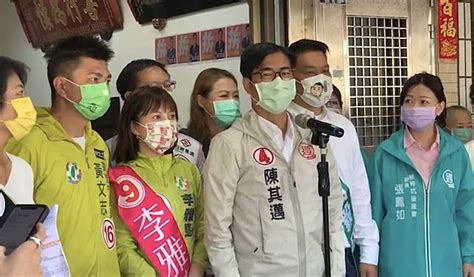 選前最後衝刺 陳其邁籲市民踴躍投票圖 中央通訊社 Line Today