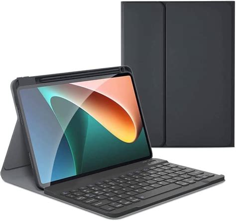 Mi pad 5/Mi pad 5 Pro Case with Keyboard, Slim Mi pad 5/Mi pad 5 Pro 11inch Keyboard Case with ...