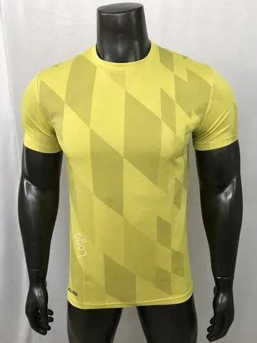 Polyester Men T Shirt Dri Fit Round Neck T Shirt Sports Dri Fit T