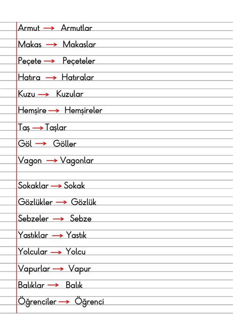 2 Sınıf Türkçe Dersi Dil Bilgisi Defter Notları