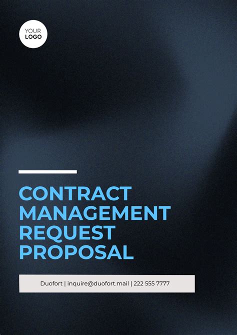 Free Contract Proposal Templates, Editable and Printable