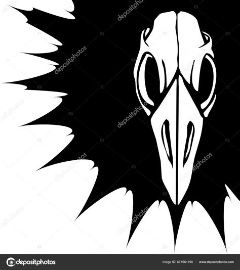 Black White Illustration Skull Halloween Stock Vector by ©DesignPicsInc ...